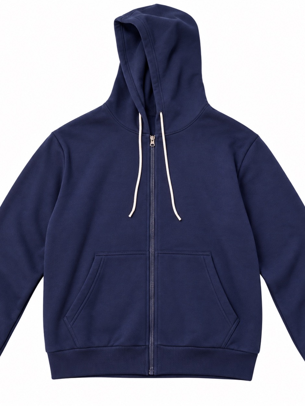 2-Piece Size Large Hoodie Set – Navy & Black Full-Zip
